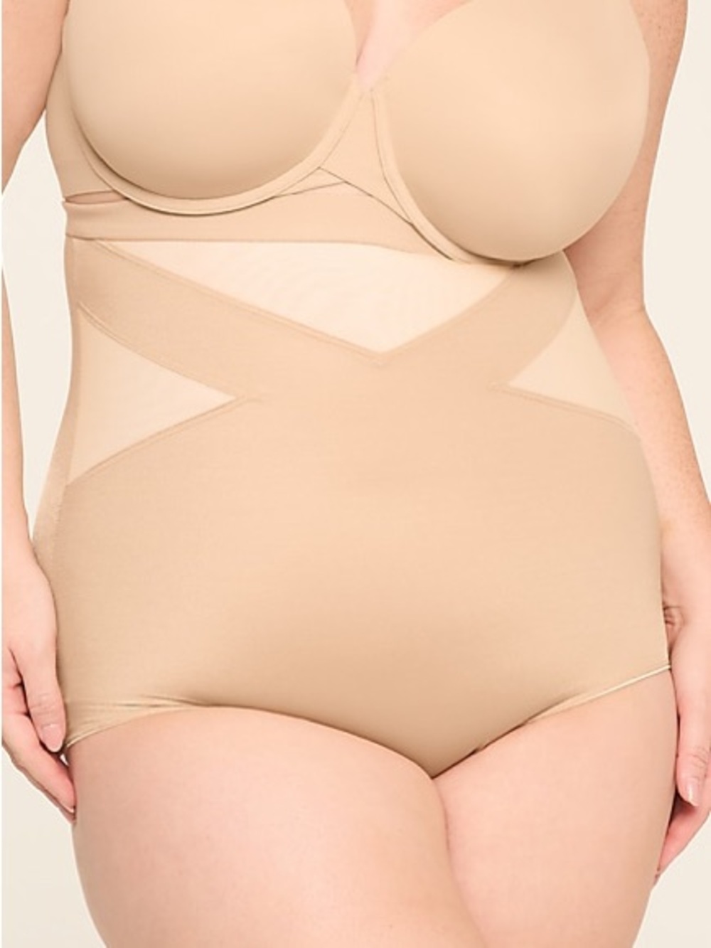Cacique High-Waist Shaper Brief in Rose